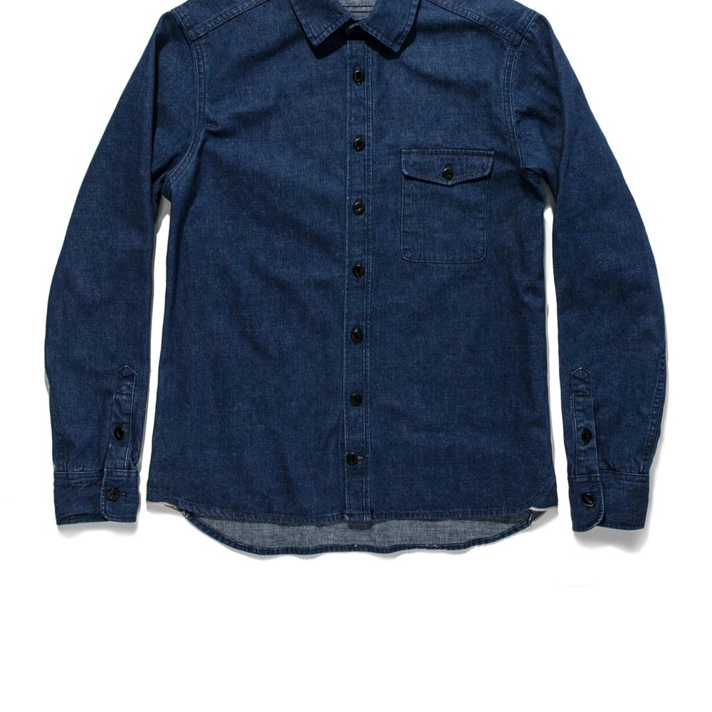 The Cash Shirt in Washed Selvedge
